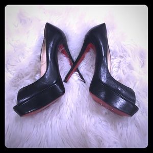 Black Peep Toe Louboutins! 😍